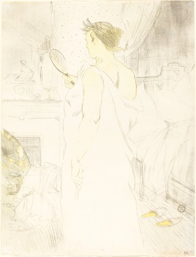 Donna allo Specchio da Henri de Toulouse Lautrec