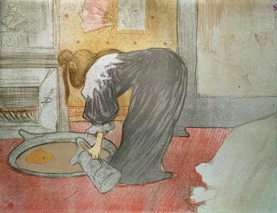 Donna alla vasca da "Elles", 1896 da Henri de Toulouse Lautrec