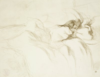 Donna a letto—Risveglio, tavola tre da Elles da Henri de Toulouse Lautrec