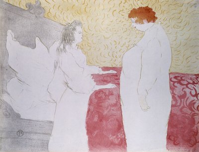 Donna a letto, profilo - il piccolo risveglio, da Elles, 1896 da Henri de Toulouse Lautrec