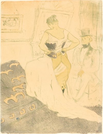 Donna in Corsetto da Henri de Toulouse Lautrec
