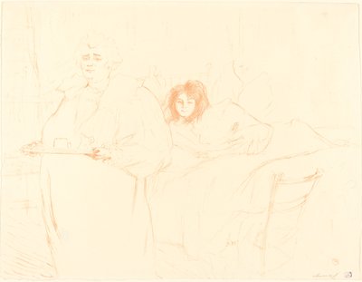 Donna con un Vassoio da Henri de Toulouse Lautrec