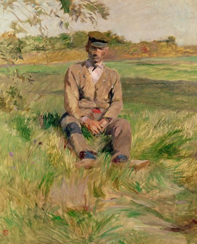Operaio a Celeyran da Henri de Toulouse Lautrec