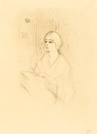 Yahne nella sua loggia da Henri de Toulouse Lautrec