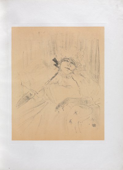 Yvette Guilbert-Serie inglese: Chanson ancienne, 1898 da Henri de Toulouse Lautrec