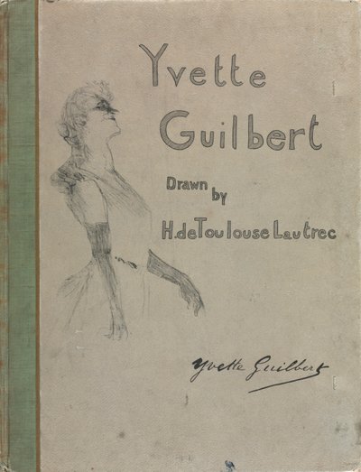 Yvette Guilbert-Serie Inglese: Copertina, 1898 da Henri de Toulouse Lautrec