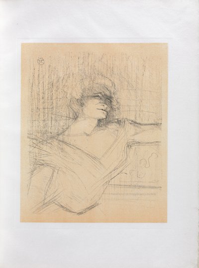 Yvette Guilbert-Serie Inglese: Nella Colla da Henri de Toulouse Lautrec