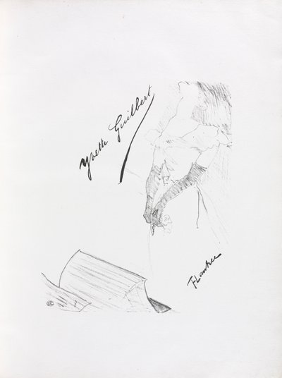 Yvette Guilbert-Serie Inglese: Frontespizio da Henri de Toulouse Lautrec
