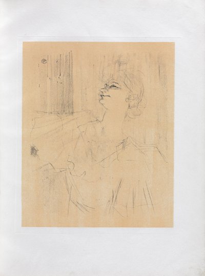 Yvette Guilbert-Serie Inglese: Menilmontant di Bruant da Henri de Toulouse Lautrec
