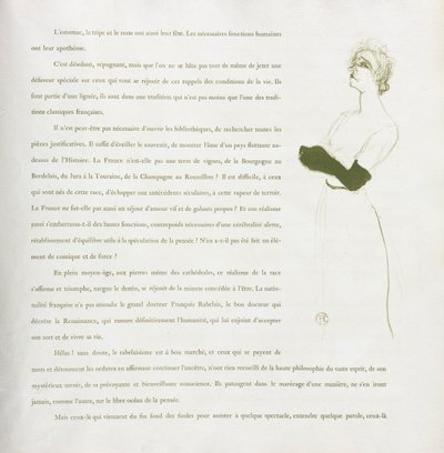 Yvette Guilbert-Serie Francese: No. 10, 1894 da Henri de Toulouse Lautrec