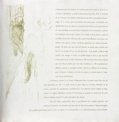 Yvette Guilbert - Serie Francese: N. 11 da Henri de Toulouse Lautrec