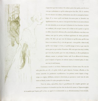 Yvette Guilbert-Serie Francese: No. 11 da Henri de Toulouse Lautrec