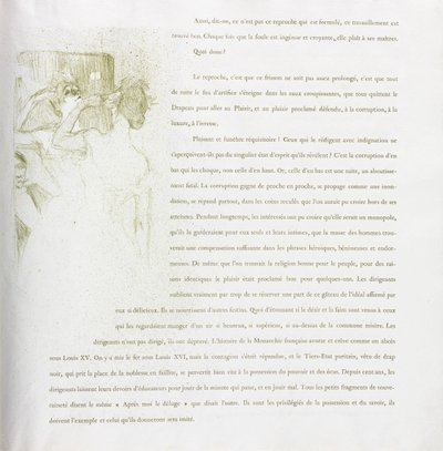 Yvette Guilbert - Serie Francese: No. 13 da Henri de Toulouse Lautrec