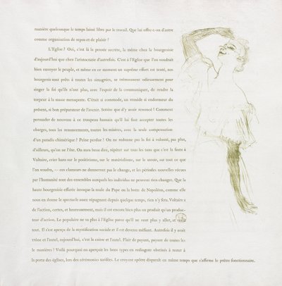 Yvette Guilbert - Serie Francese: N. 7 da Henri de Toulouse Lautrec
