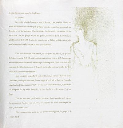 Yvette Guilbert - Serie Francese: N. 9 da Henri de Toulouse Lautrec