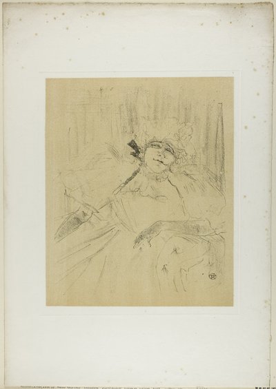 Yvette Guilbert—Chanson Ancienne, da Yvette Guilbert da Henri de Toulouse Lautrec