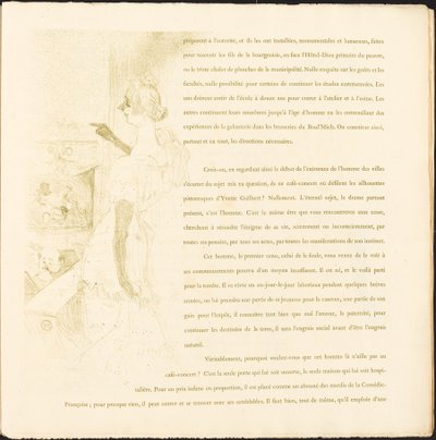 Yvette Guilbert da Henri de Toulouse Lautrec