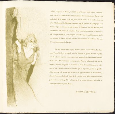 Yvette Guilbert da Henri de Toulouse Lautrec