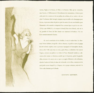 Yvette Guilbert da Henri de Toulouse Lautrec