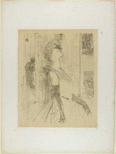 Yvette Guilbert sul palco, da Yvette Guilbert da Henri de Toulouse Lautrec