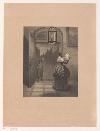 Donna che legge una lettera da Henri van Seben