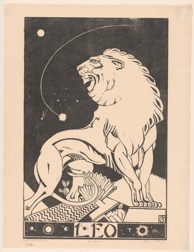 Costellazione del leone da Henri van der Stok (signed by artist)