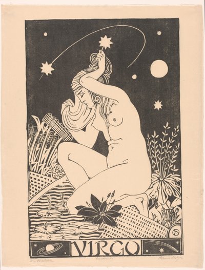Costellazione della Vergine (Virgo) da Henri van der Stok (signed by artist)