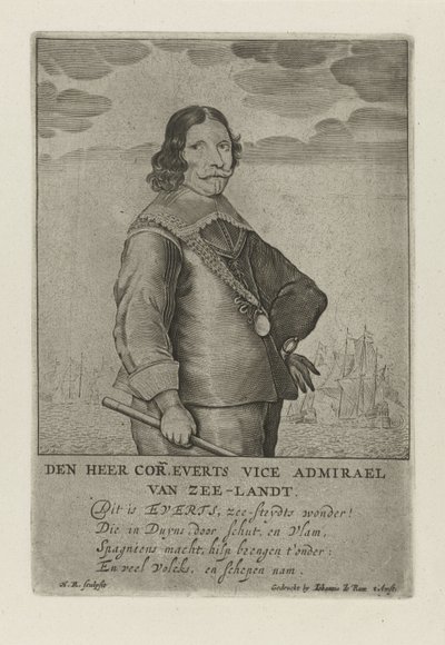 Ritratto di Cornelis Evertsen da Henrick Rochuszn van Dagen