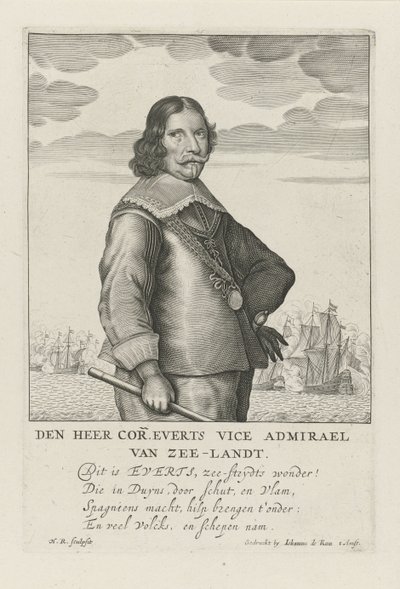Ritratto di Cornelis Evertsen da Henrick Rochuszn van Dagen