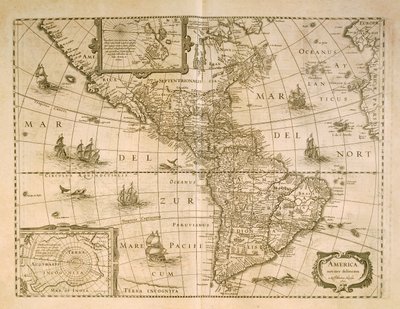 Mappa delle Americhe di Henricus Hondius da Henricus Hondius