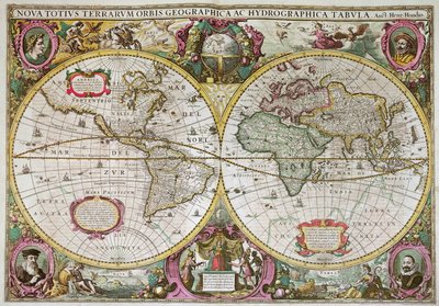 Nuova mappa terrestre e acquatica dell