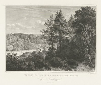 Veduta di una valle nel parco Klarenbeek vicino ad Arnhem da Henricus Wilhelmus Couwenberg