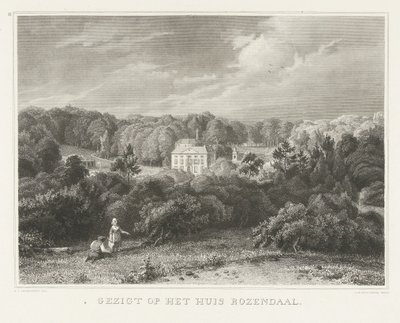 Veduta della tenuta e del castello di Rosendael da Henricus Wilhelmus Couwenberg