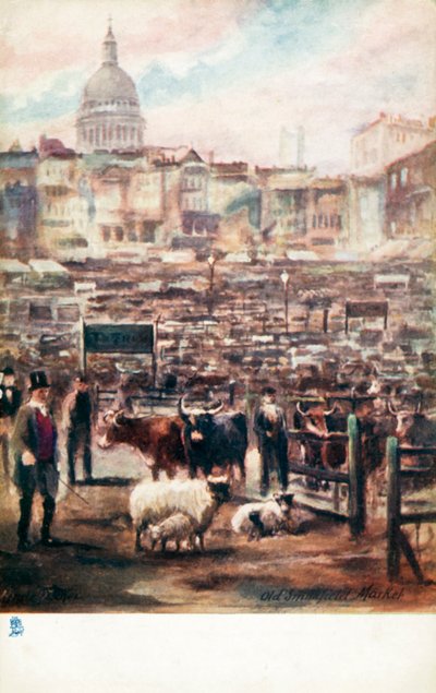 Vecchia Londra: Vecchio mercato di Smithfield da Henrie Pitcher