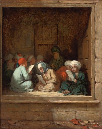 Una scuola turca, 1870 da Henriette Browne