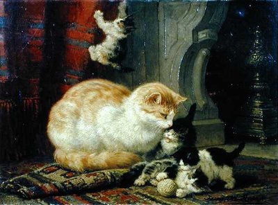 Gattini che giocano da Henriette Gertruide Knip