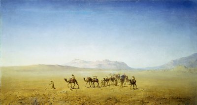 Una carovana araba nel deserto da Henrik Ankarcrona