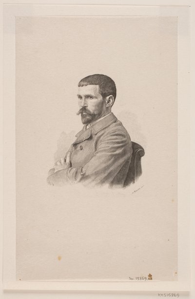 Ritratto del pittore P. A. J. Dagnan-Bouveret da Henrik Arnold Hamilkar Sørensen