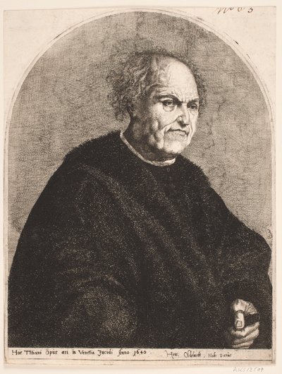 Vecchio uomo in mantello di pelliccia da Henrik Oldeland