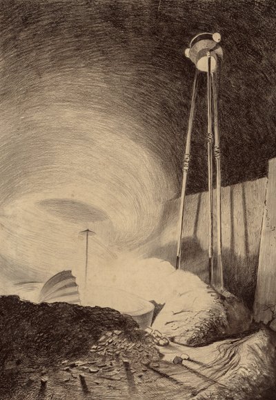 I marziani osservano la nube di vapore da Henrique Alvim Correa