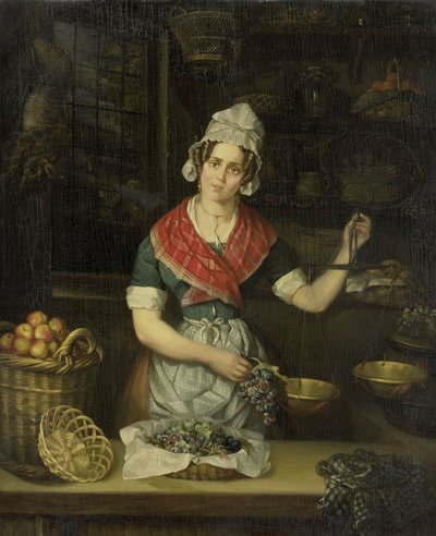 Venditore di frutta da Henriëtta Christina Temminck