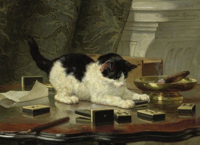 Gioco di gattini, ca 1860-1870 da Henriëtte Ronner Knip