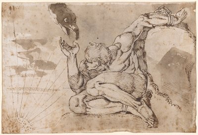 Prometeo (nudo maschile con 5 punti dati) da Henry (1741 1825) Fuseli