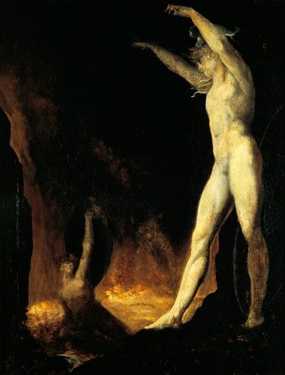 Satana chiama Belzebù da Johann Heinrich Füssli