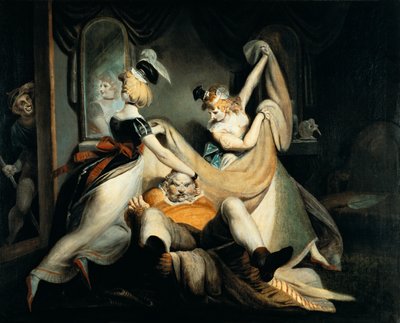 Falstaff nel cesto della biancheria da Johann Heinrich Füssli