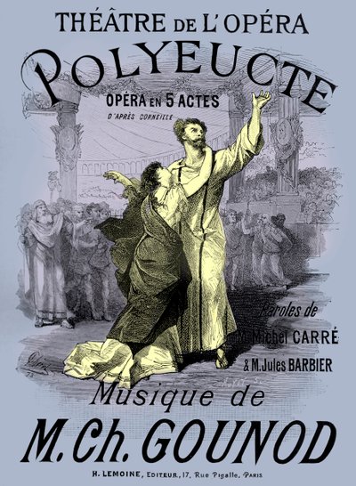 Opera "Polyeucte" di Gounod da Jean Le and workshop Noir