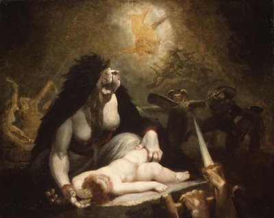 La strega della notte visita le streghe della Lapponia da Henry  Fuseli