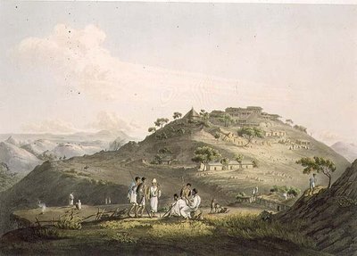 La città di Dixan in Abissinia, inciso da Daniel Havell (1785-1826) 1809 da Henry (after) Salt