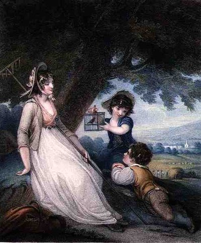 Innocente cattivazione, inciso e pub. da Anthony Cardon (1772-1813) da Henry (after) Singleton