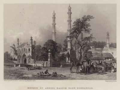 Moschea di Abdool Raheim Kahn, Burhanpur da Henry (after) Warren